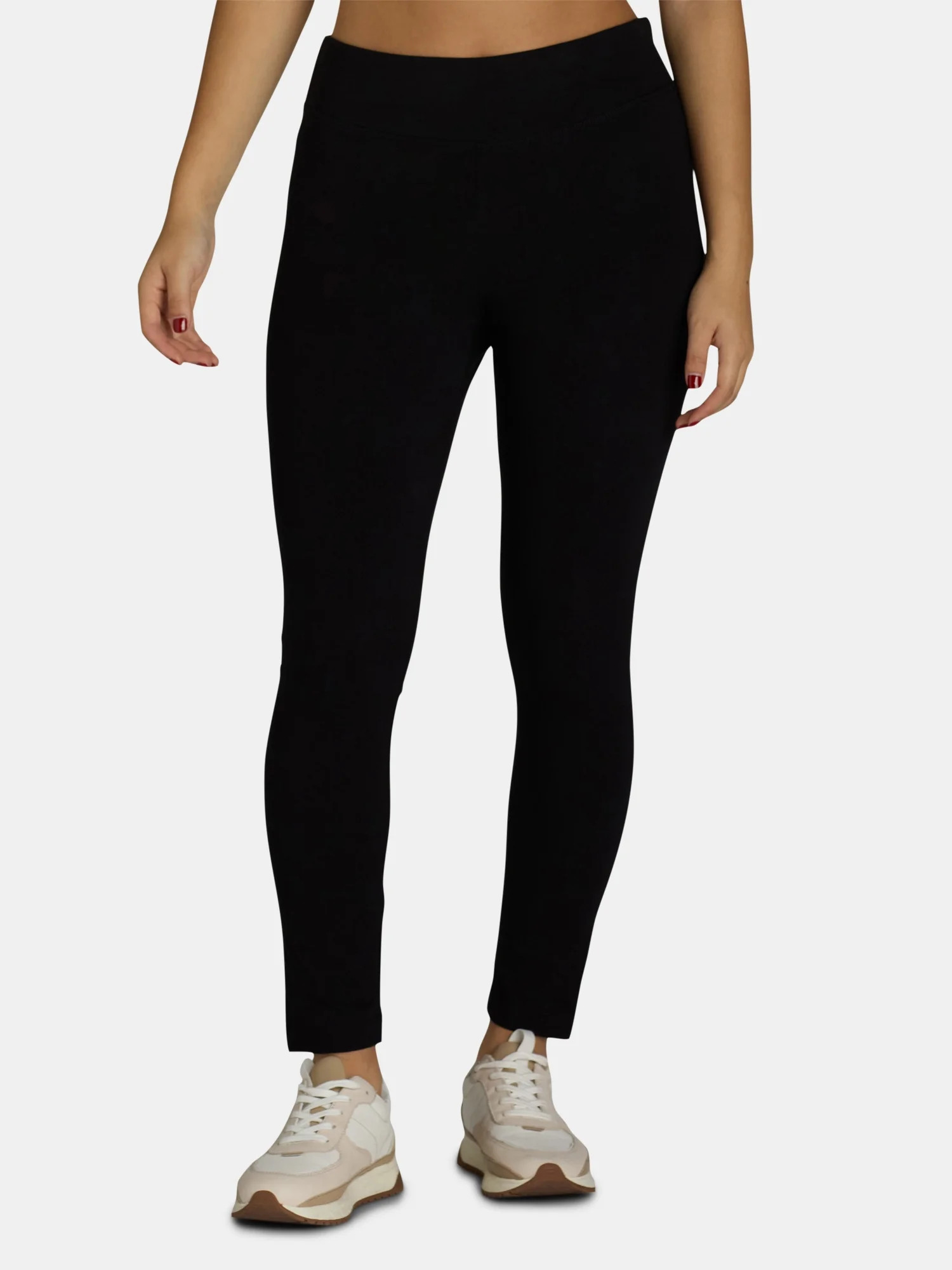 Time and Tru Women's High Rise Leggings, Ankle Length, Sizes XS-XXXL | Walmart (US)