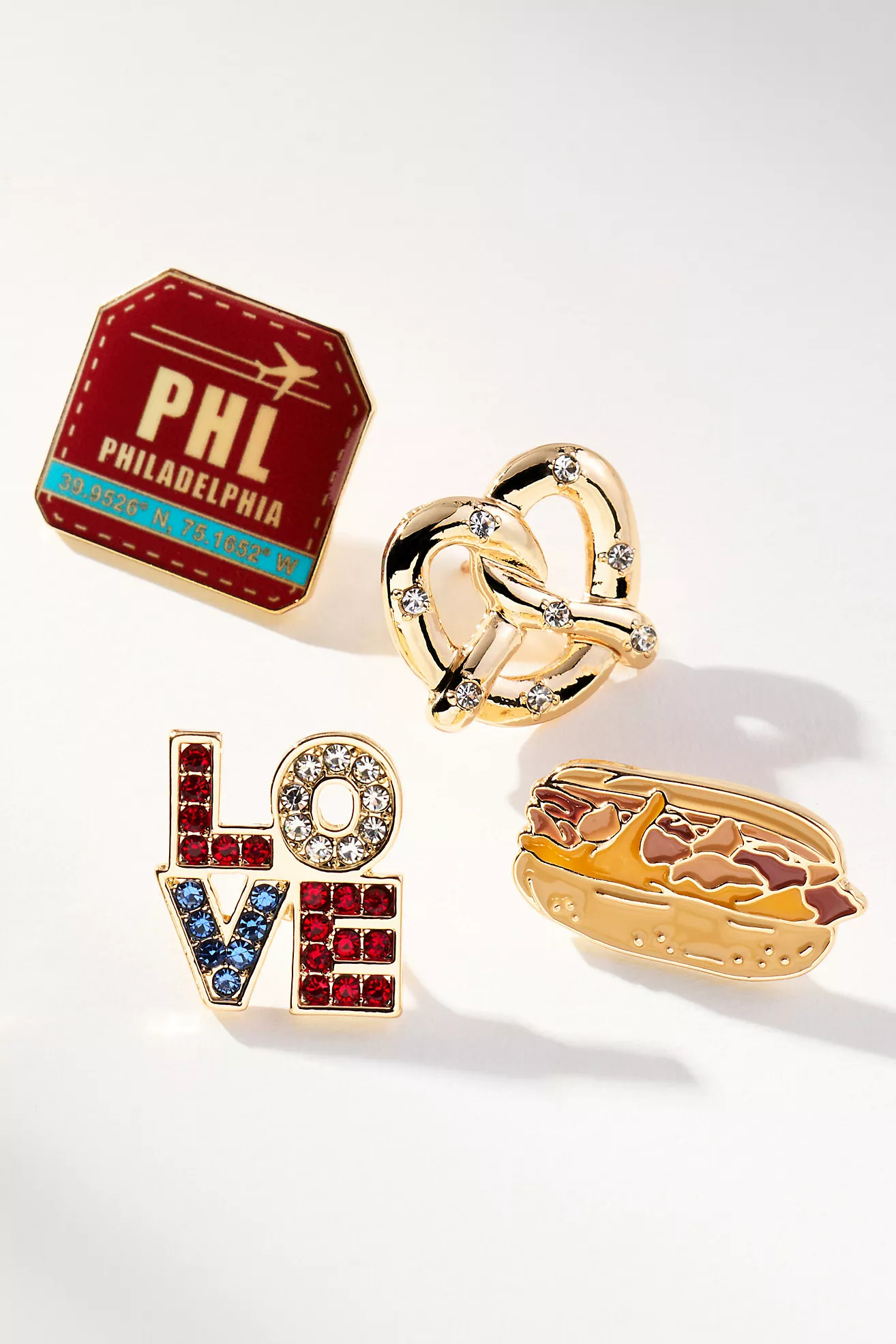 City Brooches, Set of 4 | Anthropologie (US)