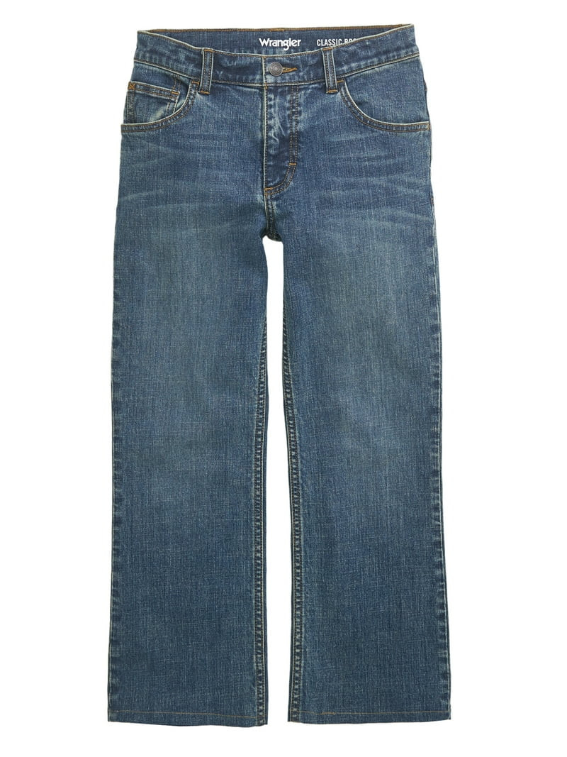 Wrangler Boys Bootcut Denim Jeans, Sizes 4-18 & Husky | Walmart (US)