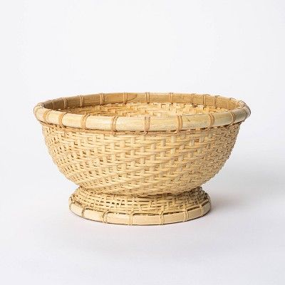 5&#34; x 10&#34; Round Bamboo Woven Bowl Natural - Threshold&#8482; designed with Studio McGee | Target