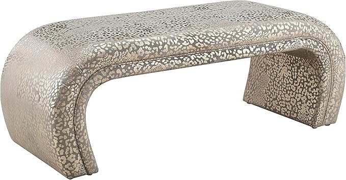 Tov Furniture Kenya Velvet Bench (Gilded Leopard) | Amazon (US)