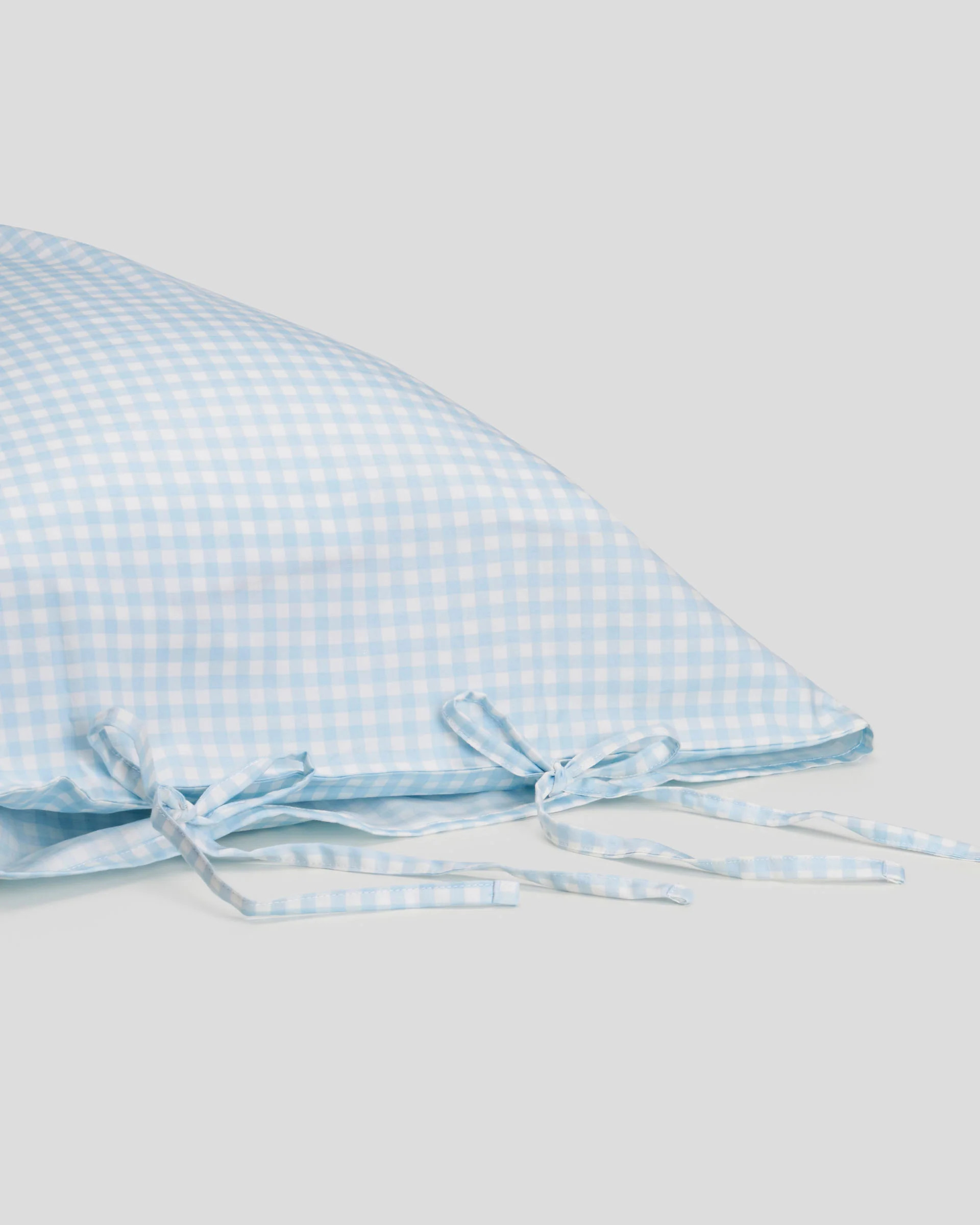 Gingham Shams - Powder Blue | Dairy Boy