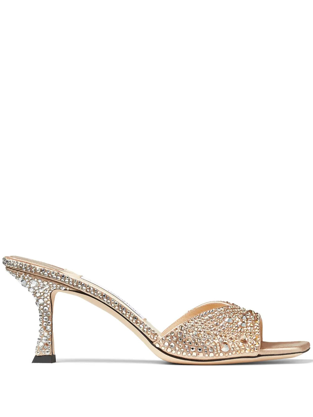 Jimmy Choo Skye Crystal Sandals | Gold | FARFETCH | Farfetch Global