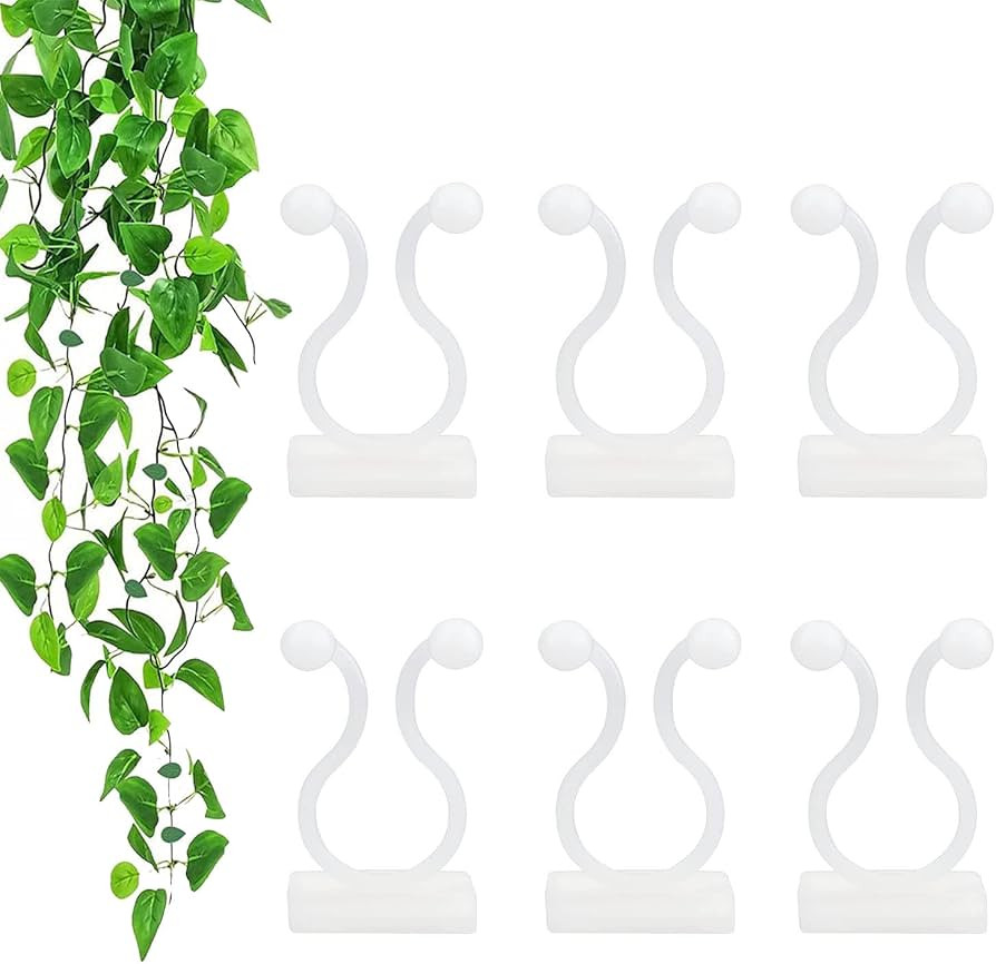 Plant Climbing Wall Fixture Clips,100Pcs Plant Fixer Self-Adhesive Hook,Garden Vegetable Plant Su... | Amazon (US)