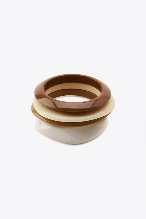 PACK OF 4 RESIN BRACELETS | Zara UK
