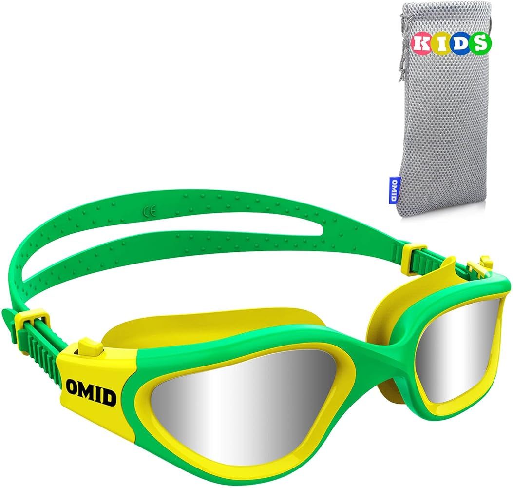 OMID Kids Swim Goggles, Comfortable Polarized Anti-Fog Swimming Goggles Age 6-14 | Amazon (US)