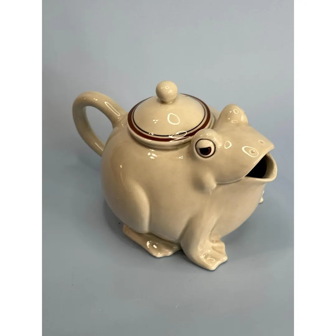 Fitz & Floyd 1976 Ceramic Frog Teapot 5" High 7" Long  Cute Vintage Collectible | Etsy (US)
