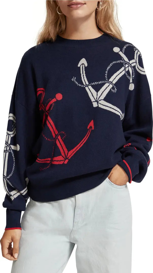 Anchor Jacquard Sweater | Nordstrom