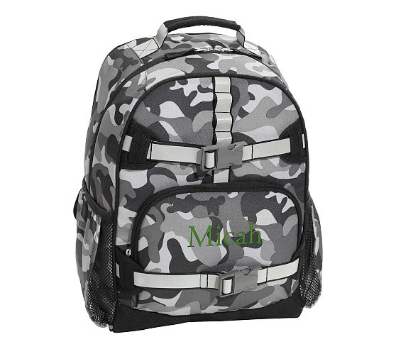 Gray Classic Camo Reflective Mackenzie Backpacks | Pottery Barn Kids