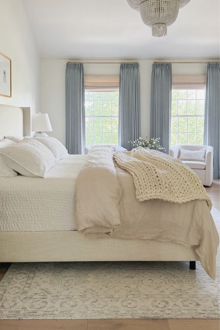 This cozy new bedding from @onequince was the perfect update to this space for spring and summer! These bamboo sheets are the silkiest sheets we’ve ever felt! #quincepartner 

#LTKStyleTip #LTKHome #LTKSaleAlert