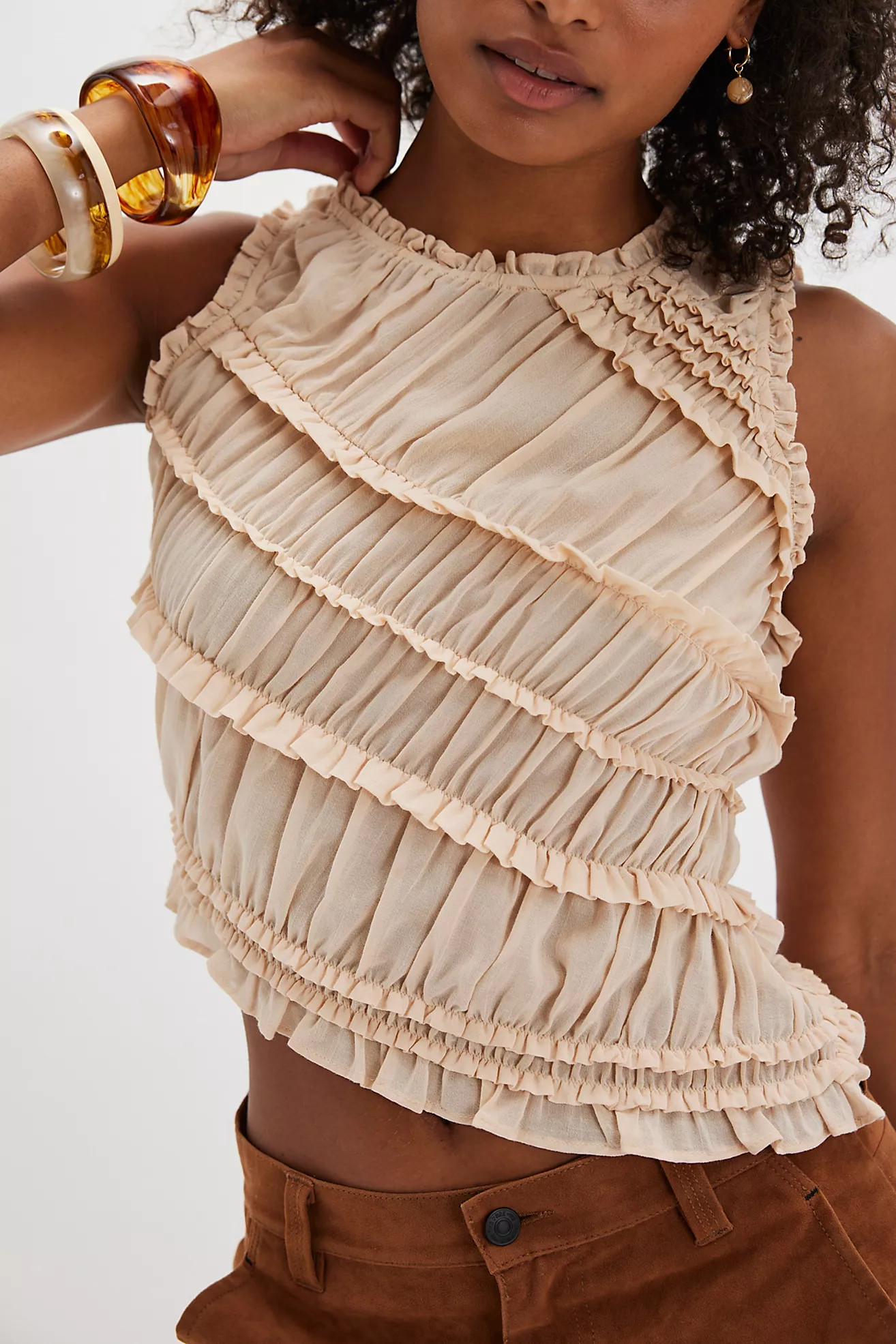 Pink Sands Smocked Top | Free People (Global - UK&FR Excluded)