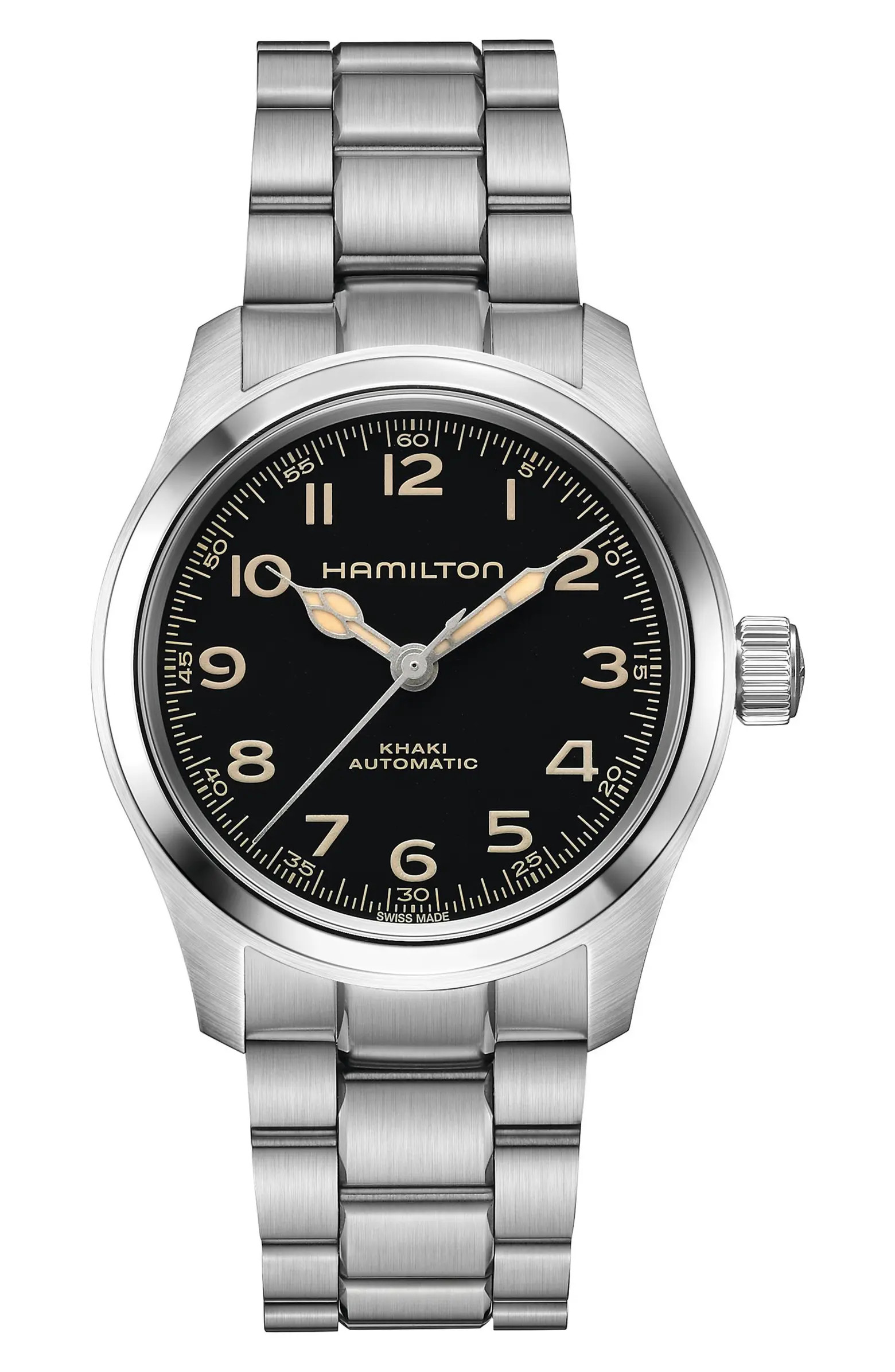 Hamilton Khaki Field Automatic Bracelet Watch, 38mm | Nordstrom | Nordstrom