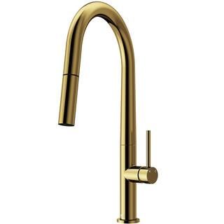 VIGO Greenwich Single-Handle Pull-Down Sprayer Kitchen Faucet in Matte Gold-VG02029MG - The Home ... | The Home Depot