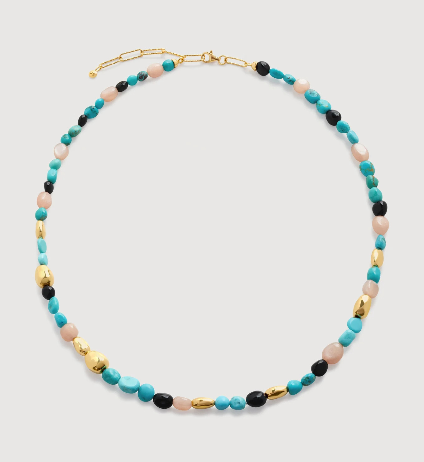 Rio Multi Gemstone Beaded Necklace Adjustable 41-46cm/16-18' | Monica Vinader (Global)
