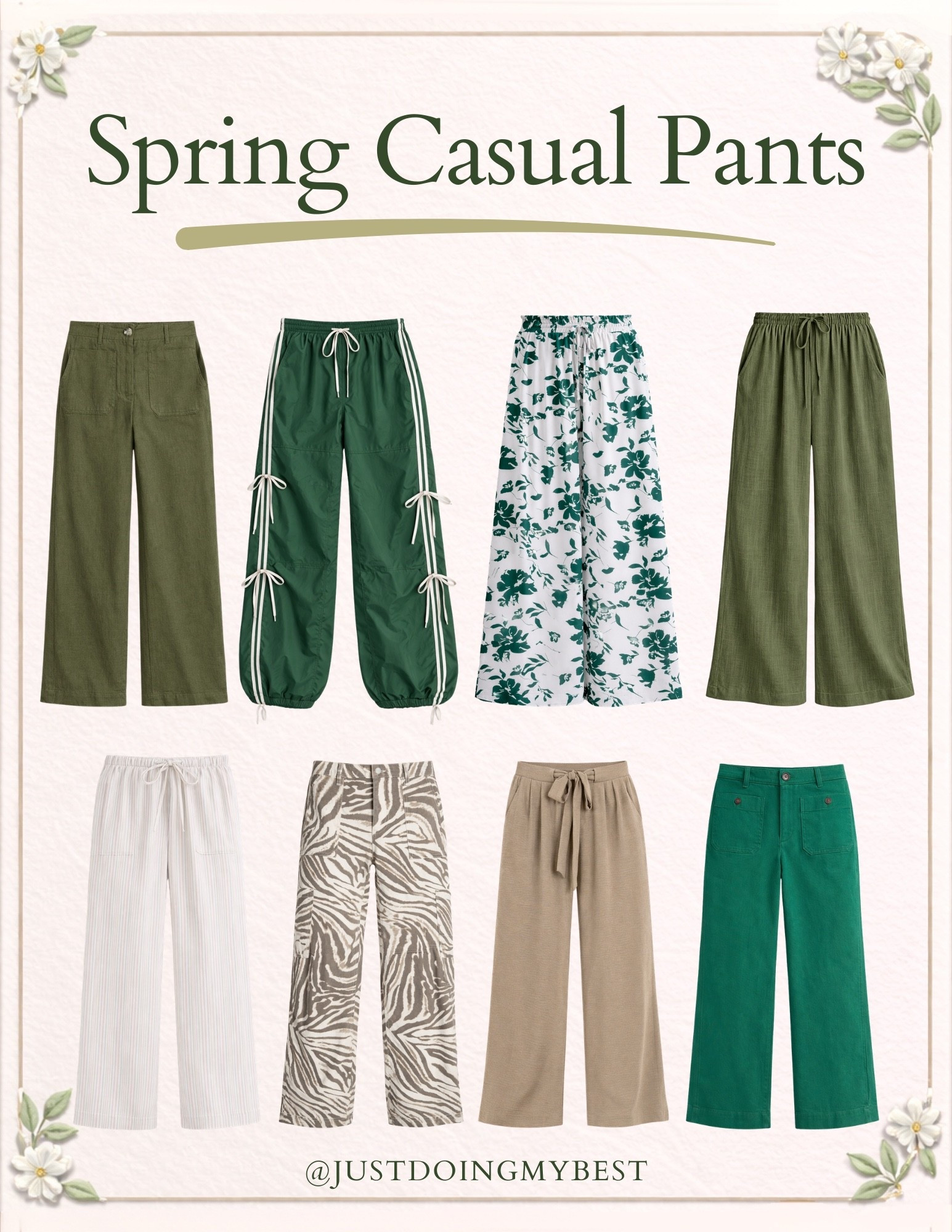 Spring casual pants.  Love these for mature casual outfits  
