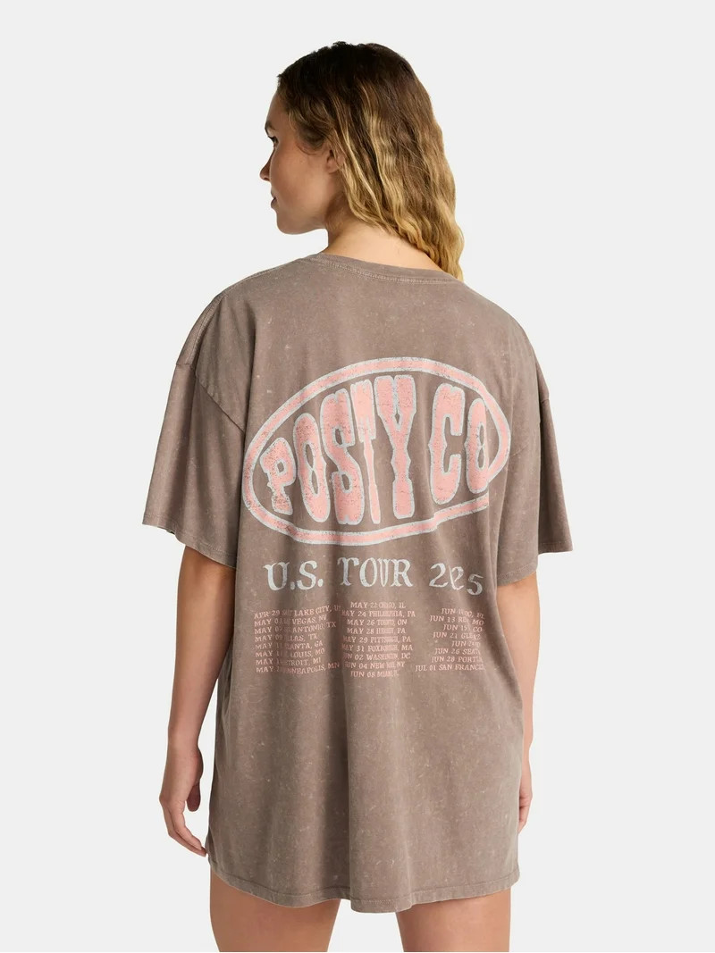 Post Malone Women's Oversized Sleep Shirt, Sizes XS-3X | Walmart (US)