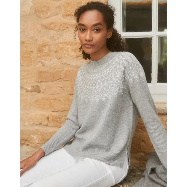 Sparkle Fair Isle Jumper with Cashmere | The White Company (UK)