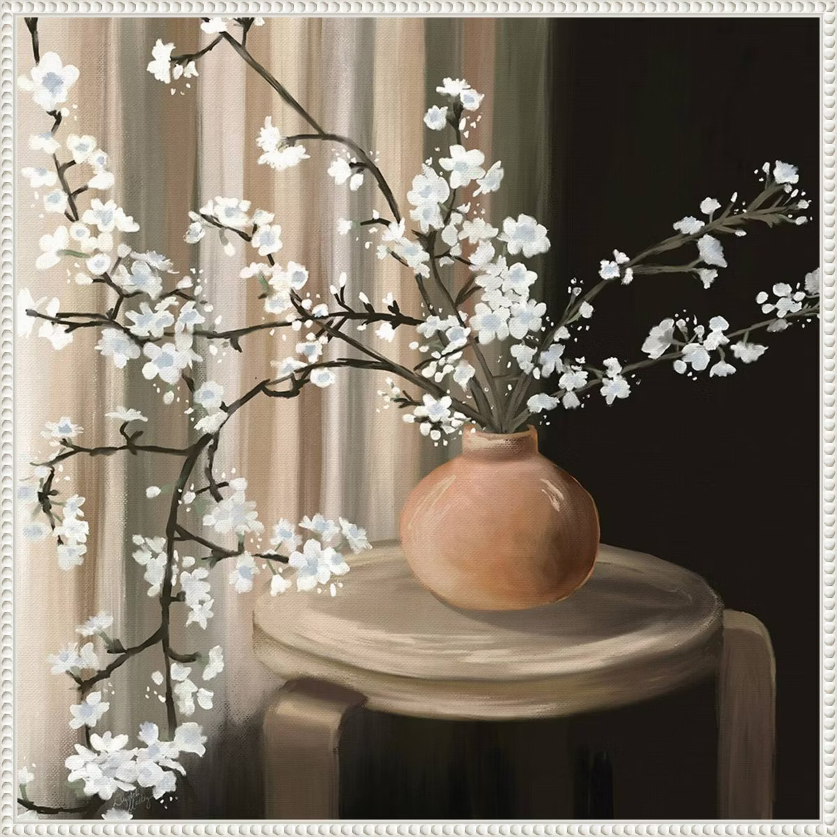 Amanti Art 30"x30" Still Life Blossoms by Elizabeth Medley: Hand-Stretched, Polystyrene Frame, Bo... | Target