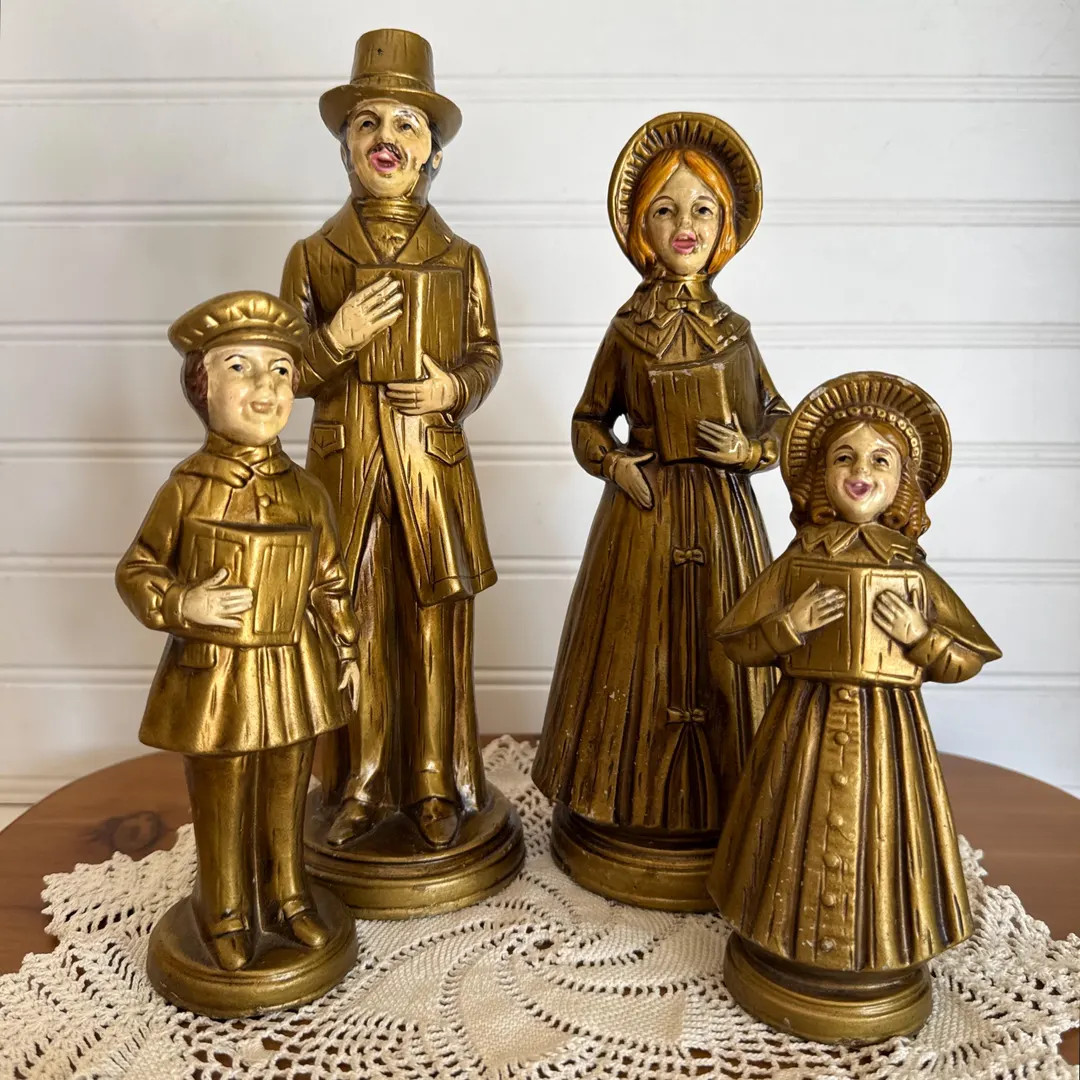 Vintage Christmas Choir Singers - Papier Mache - Set of Four | Etsy (US)