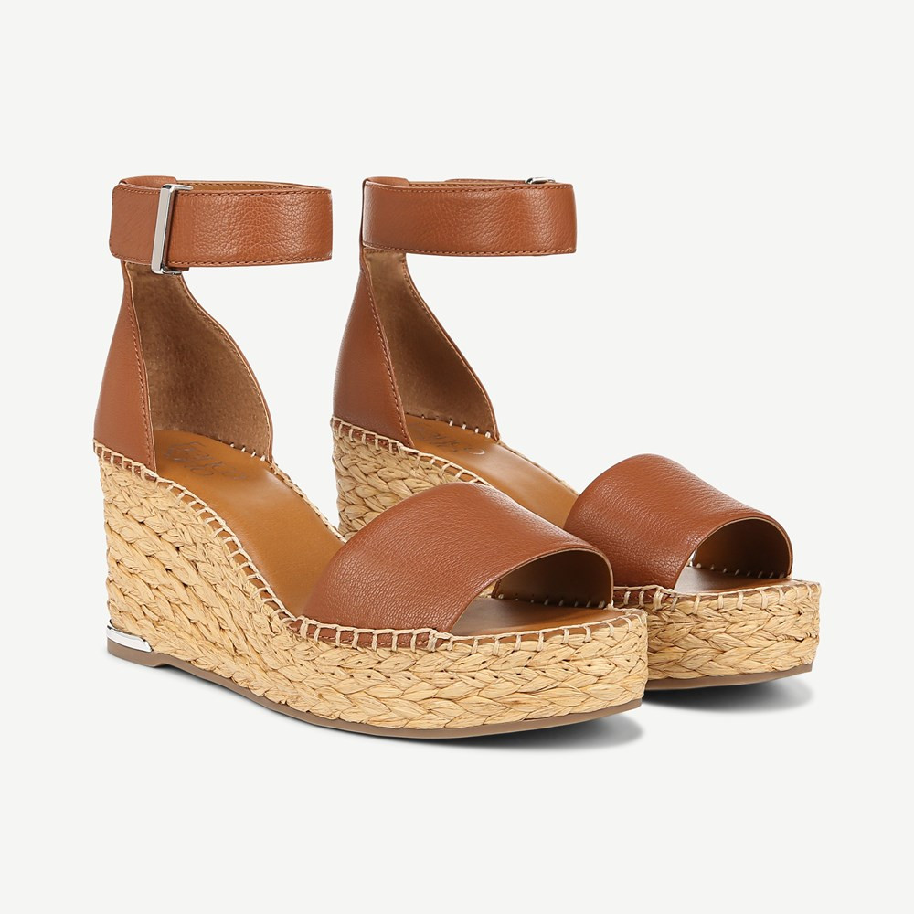 Franco Clemens Raffia Espadrille Wedge Sandal | Franco Sarto