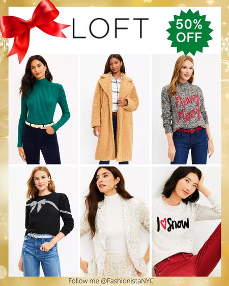SAVE 50% off now at Loft site wide!! Save 50% - 60% on Sale items 🎄🎄 
Click any photo below to Shop and Save!! 
Holiday Outfit - Christmas Outfit - Sweater - Thanksgiving Outfit - Coat - Jacket - Black Friday - Cyber Monday 

Follow my shop @fashionistanyc on the @shop.LTK app to shop this post and get my exclusive app-only content!

#liketkit #LTKU #LTKSeasonal #LTKCyberweek #LTKHoliday #LTKunder50 #LTKsalealert #LTKunder100
@shop.ltk
https://liketk.it/3Vx0F