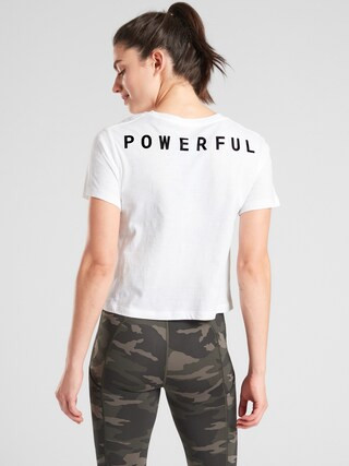 Daily Crop Tee Powerful Graphic | Athleta
