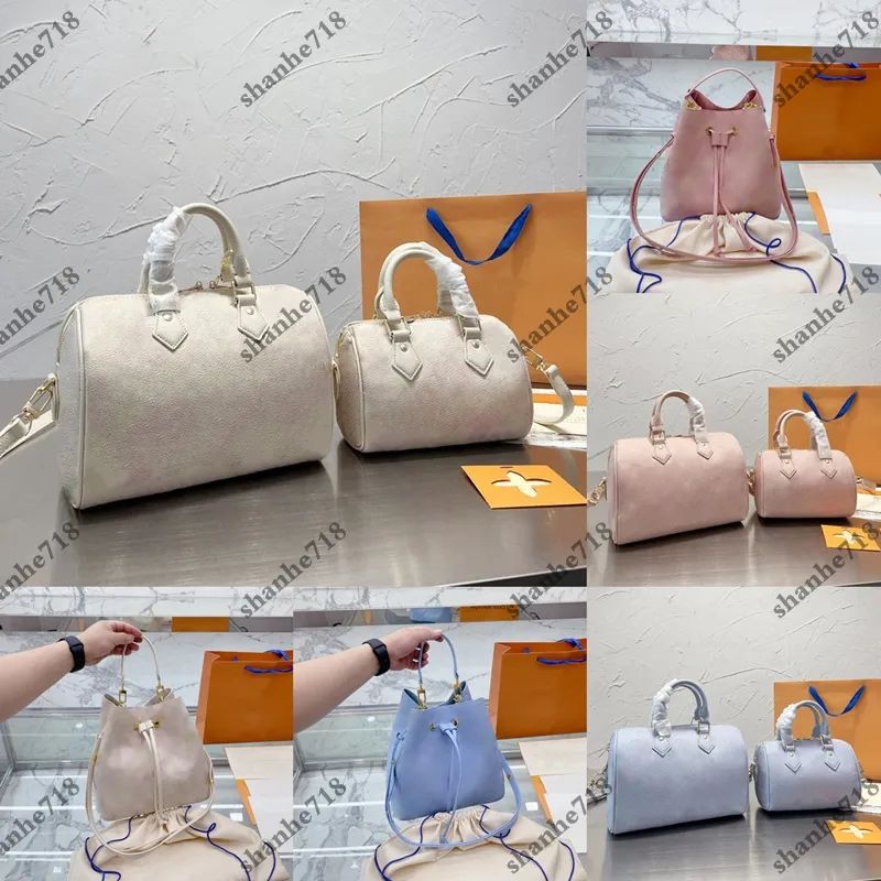 Stardust Gradient Speedy Cowhide Emboss Women Shoulder Bags Designer Luxury Handbags Nano Lady Pu... | DHGate