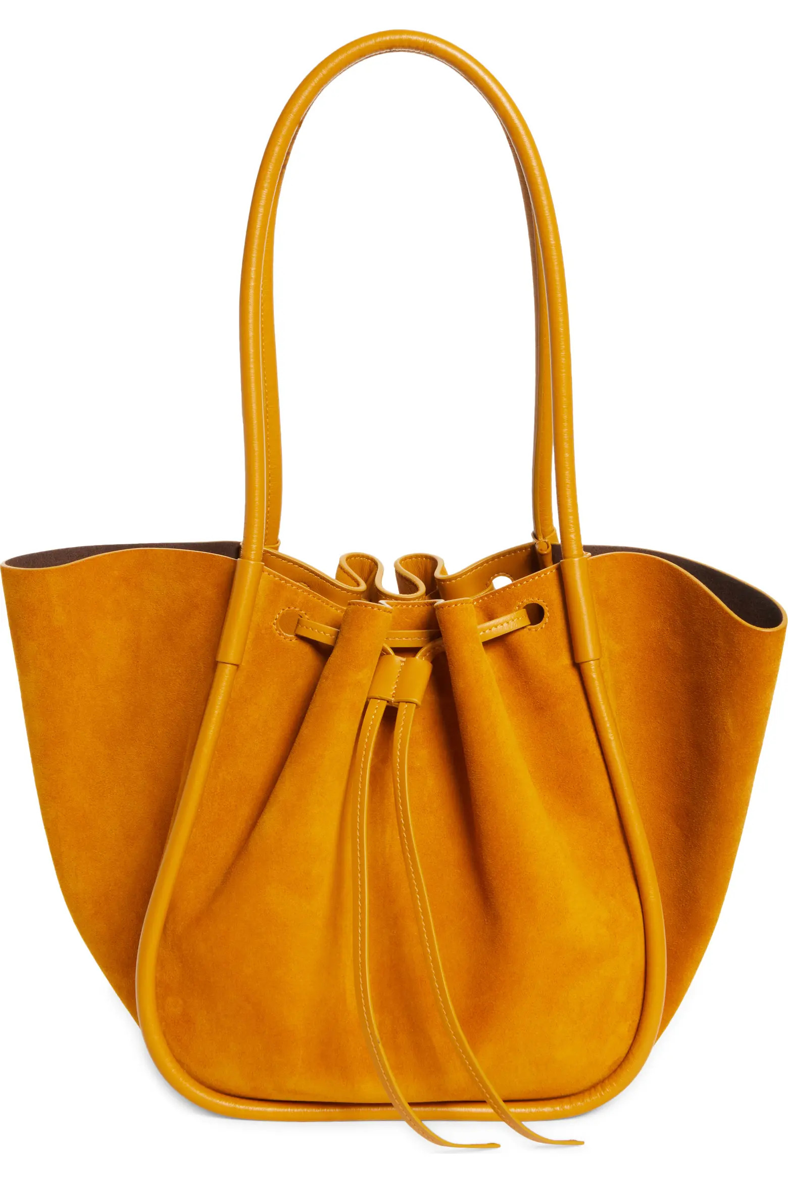 Large Ruched Suede Tote (Women) | Nordstrom | Nordstrom