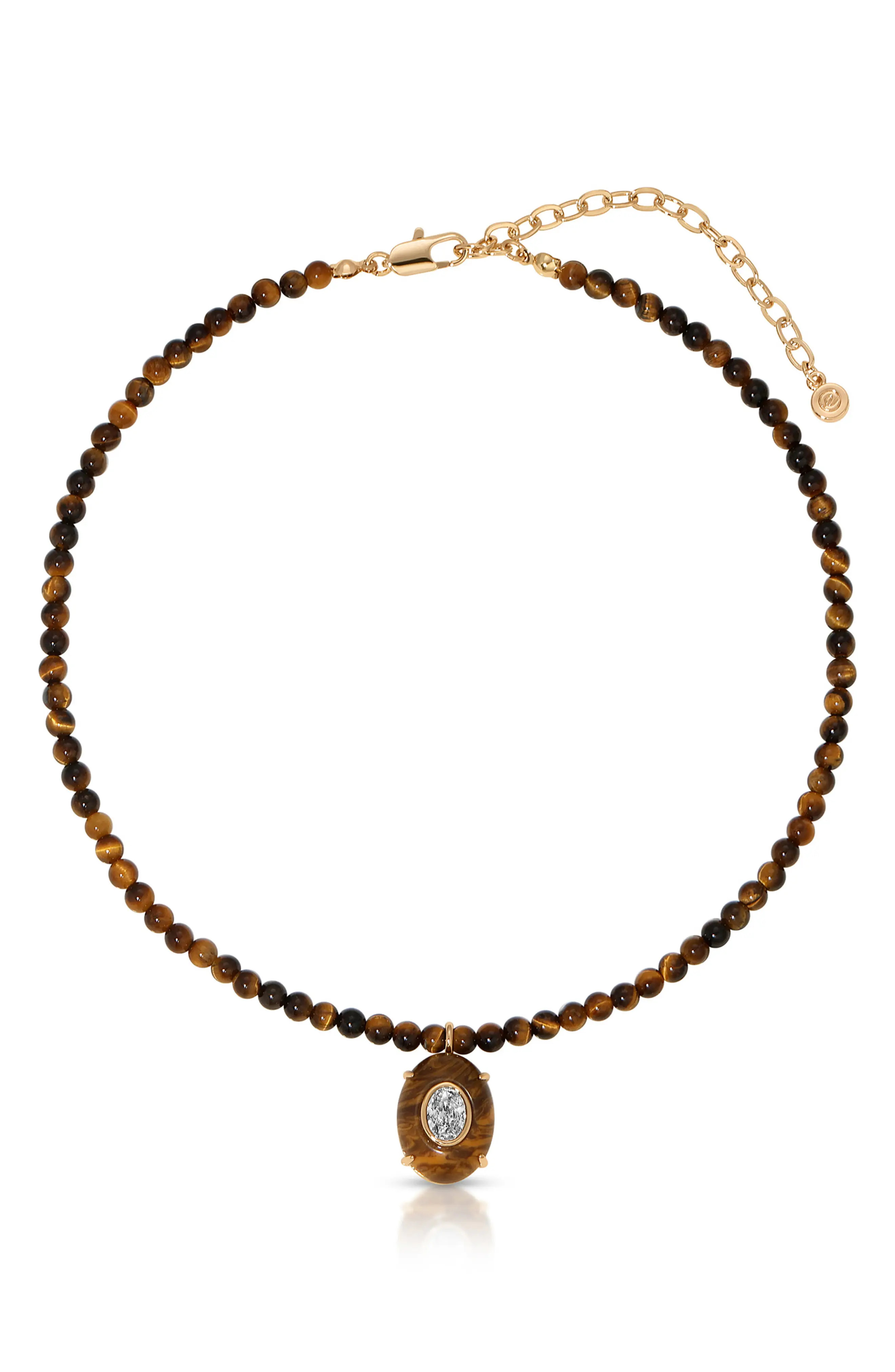 Ettika Beaded Pendant Necklace in Lapis at Nordstrom | Nordstrom