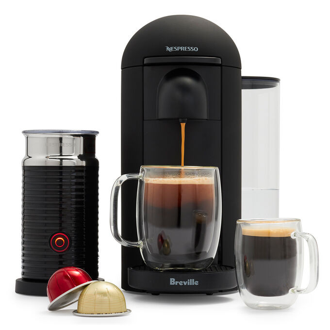 Nespresso VertuoPlus by Breville with Aeroccino3, Matte Black | Sur La Table