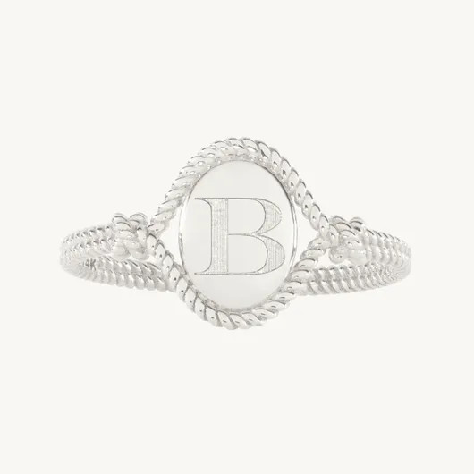 Love Knot Silver Signet Ring | Catbird