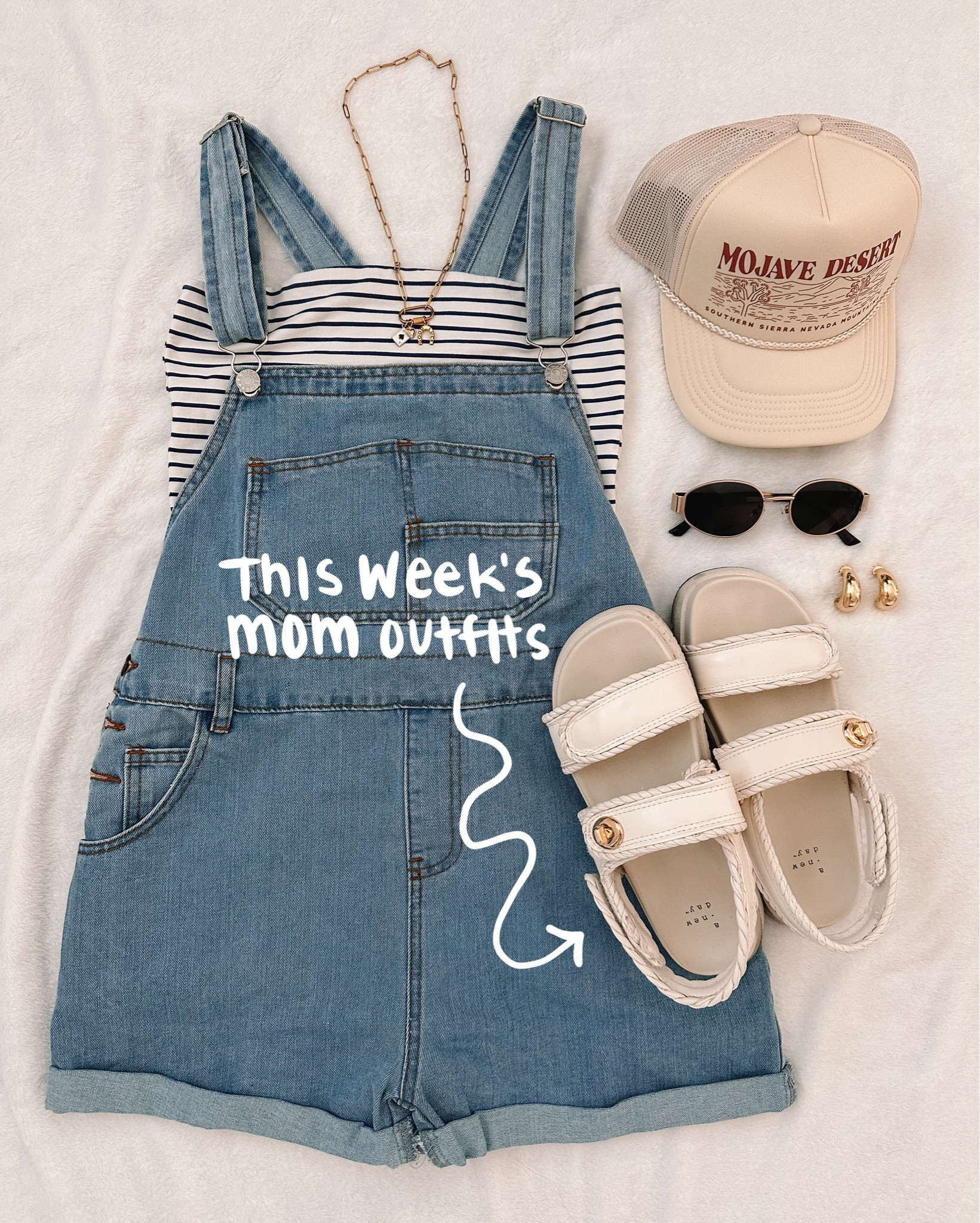 Mom outfit ideas of the week! Which one is your fav? 
Necklace from when in roam on TikTok shop,
Rodeo daze hat no longer available at target. 
Overalls outfit, biker shorts outfit, pattern pants outfit, tie top, shorts overalls, tube top outfit, mom hats


#LTKStyleTip #LTKFindsUnder50