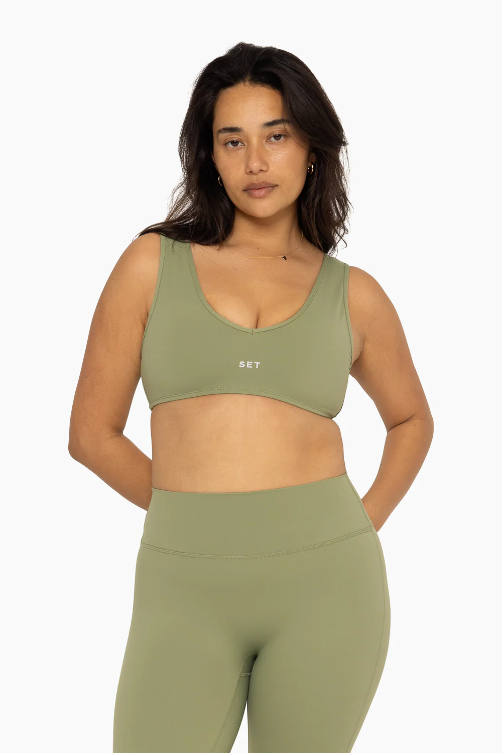 SPORTBODY® DIP BRA - PISTACHIO | SET Active