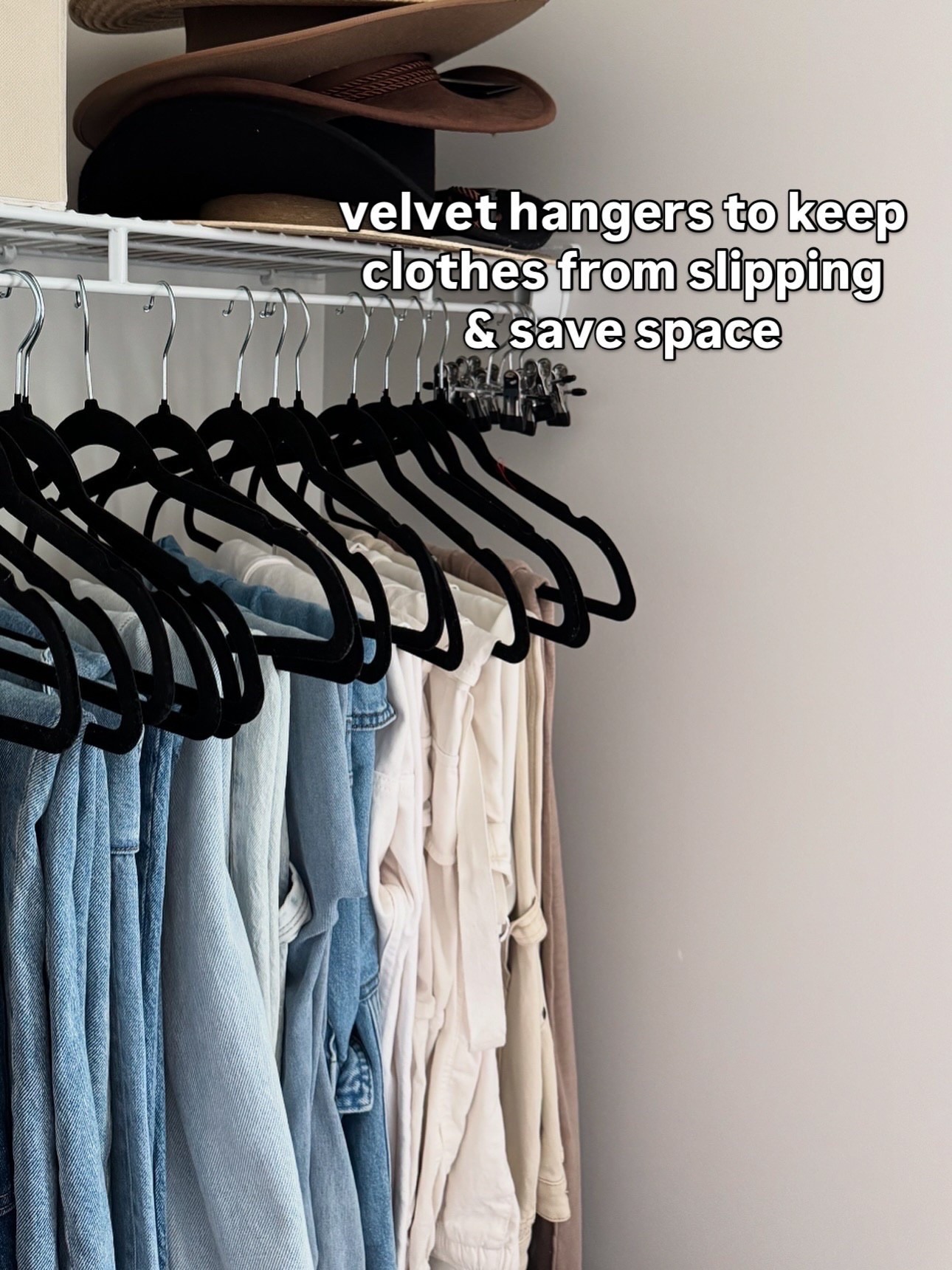 Prime day deal on my velvet hangers! Nothing slips off of them at all 🖤

#LTKFindsUnder50 #LTKHome #LTKSaleAlert