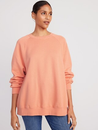 Oversized Vintage Tunic Sweatshirt for Women | Old Navy (US)