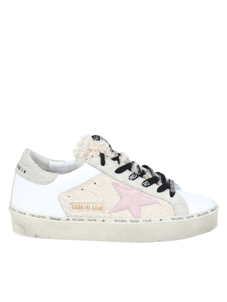 Golden Goose Hi Star Sneakers In Leather And Fabric | Italist
