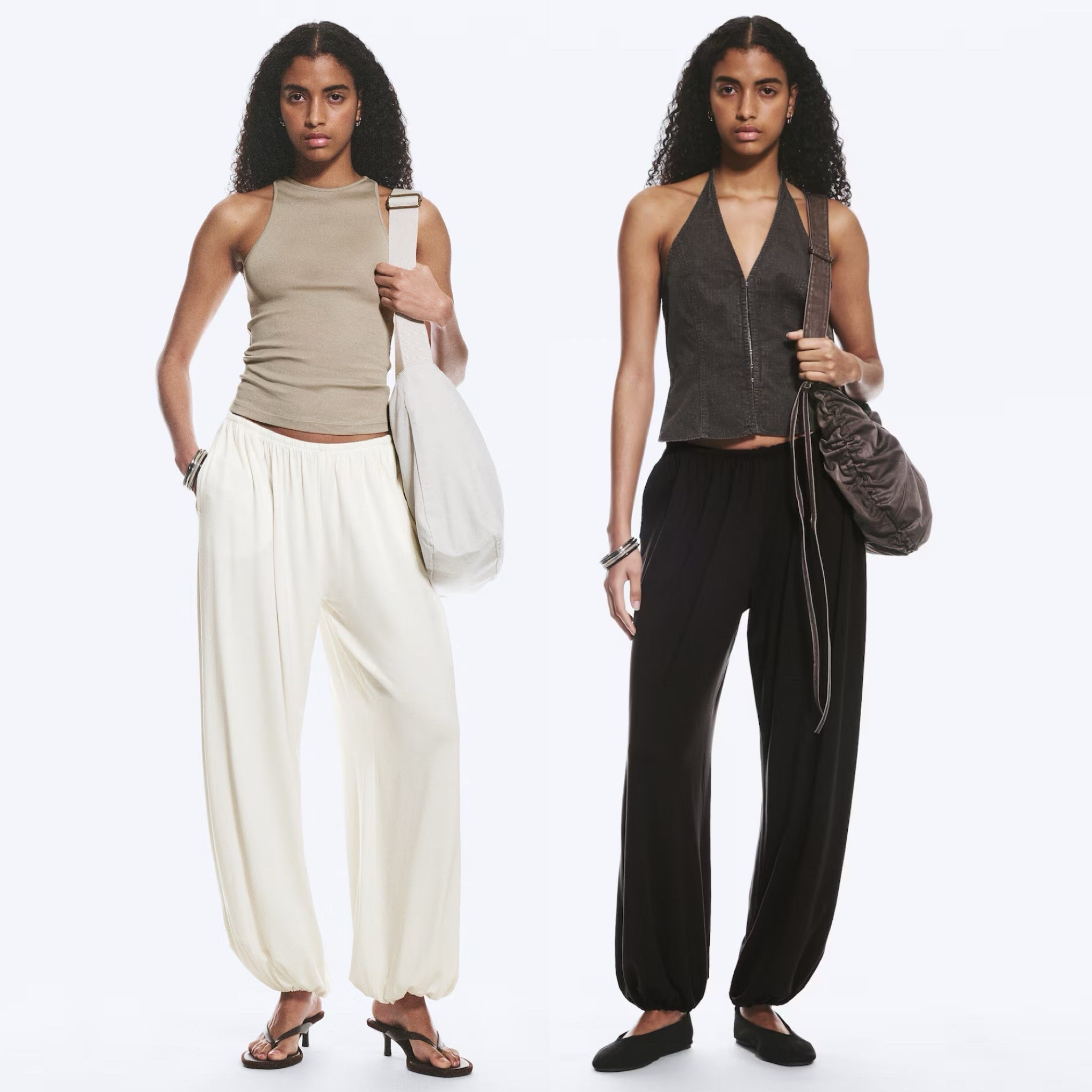 Balloon pants are big for this spring and summer and these are gorgeous and comfy 🤍🖤

#LTKsummer #LTKpetite #LTKspring