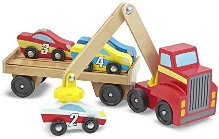 Melissa & Doug Magnetic Car Loader Wooden Toy Set (Cars & Trucks, Helps Develop Motor Skills, 4 C... | Amazon (CA)