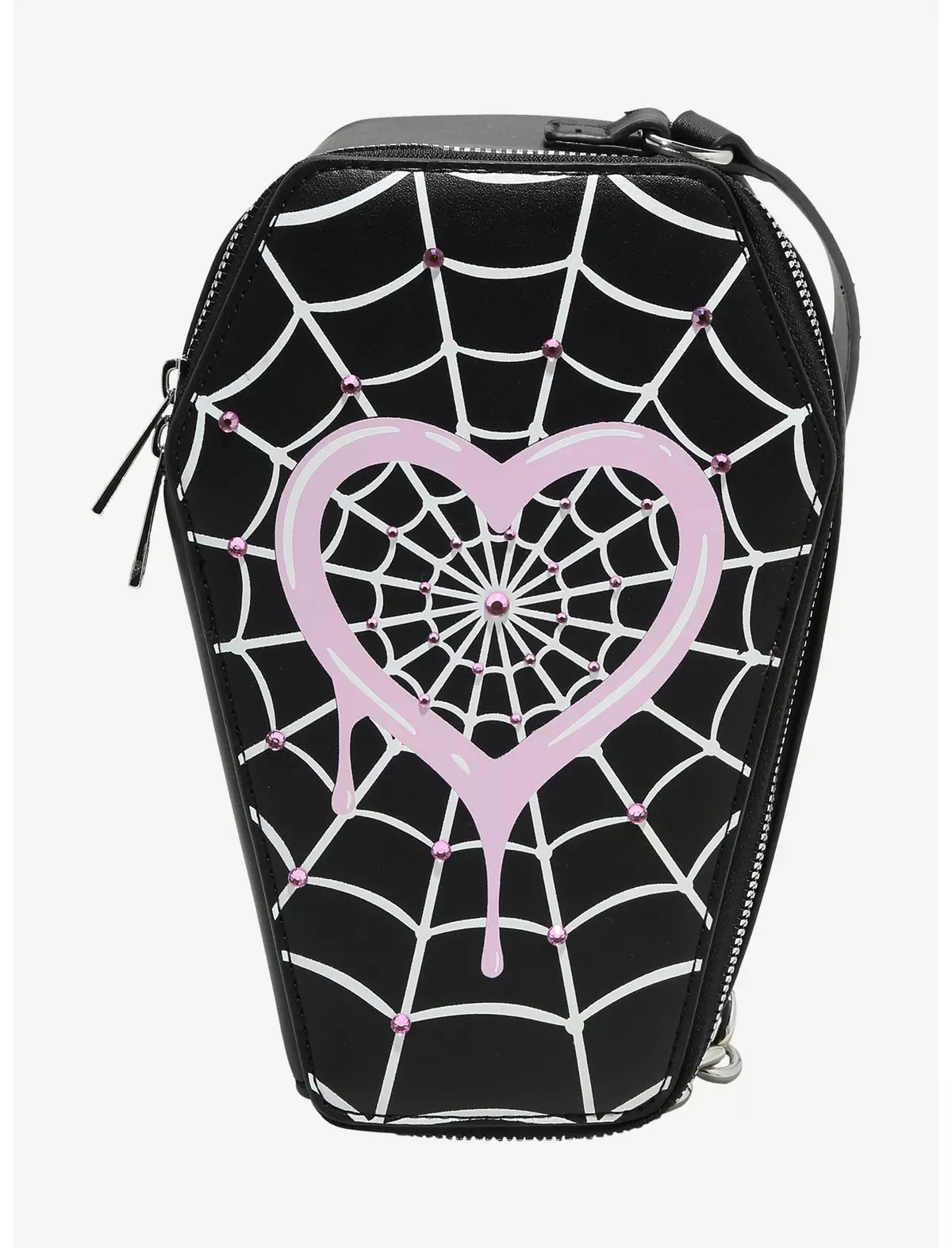 Monster High Coffin Glow-In-The-Dark Rhinestone Shoulder Bag | Hot Topic