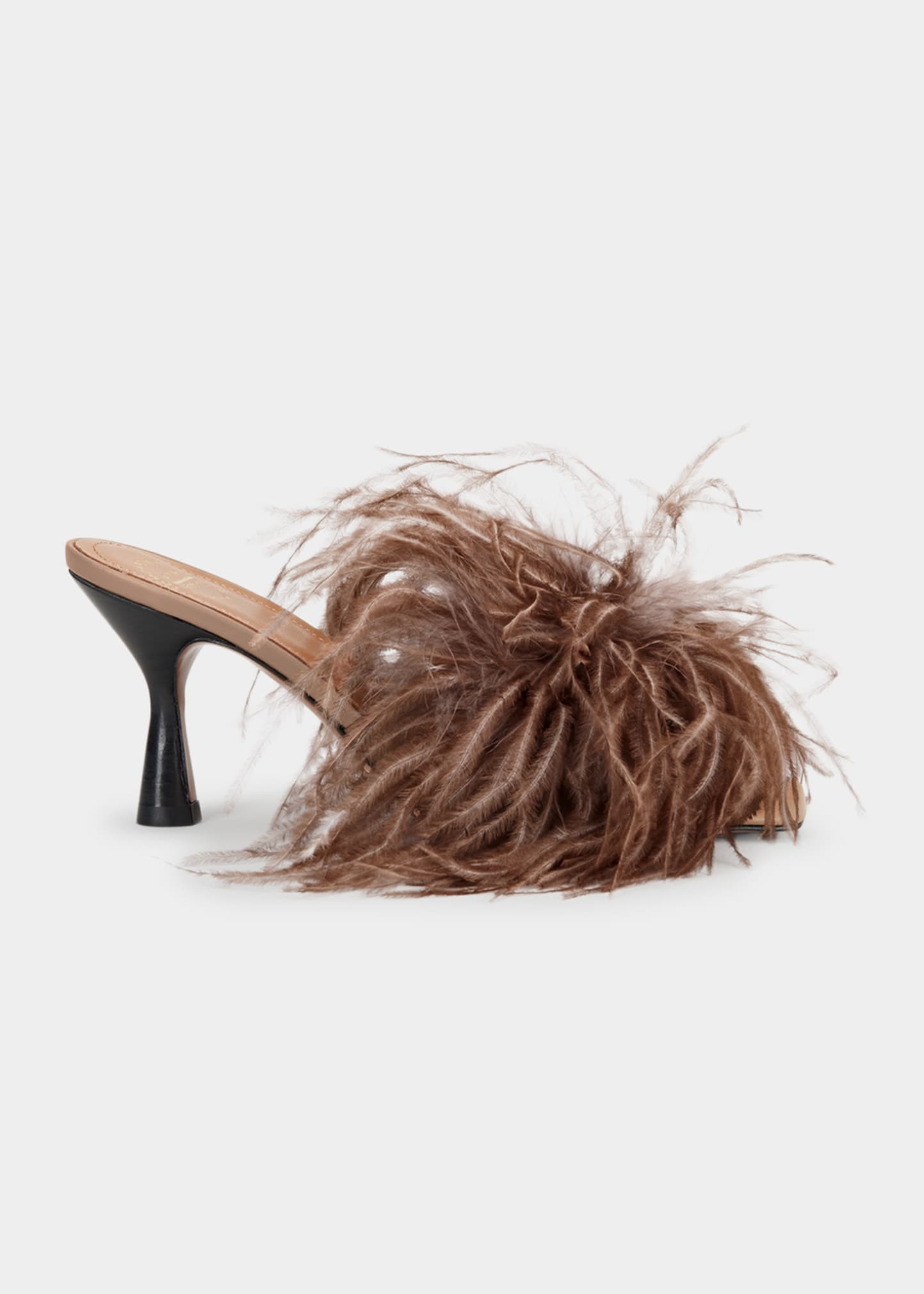 Costanza Feather Slide Mules | Bergdorf Goodman