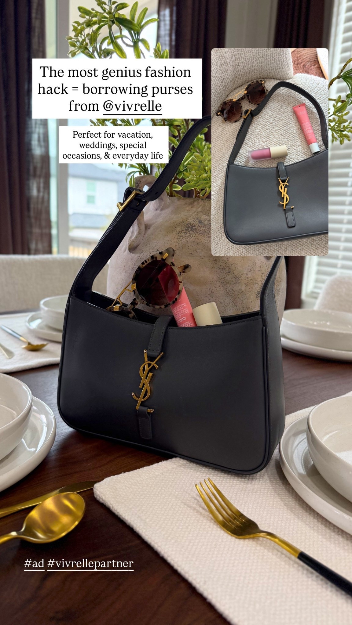 #ad #vivrellepartner @Vivrelle borrowing purses is the best fashion hack!! 

#LTKootd