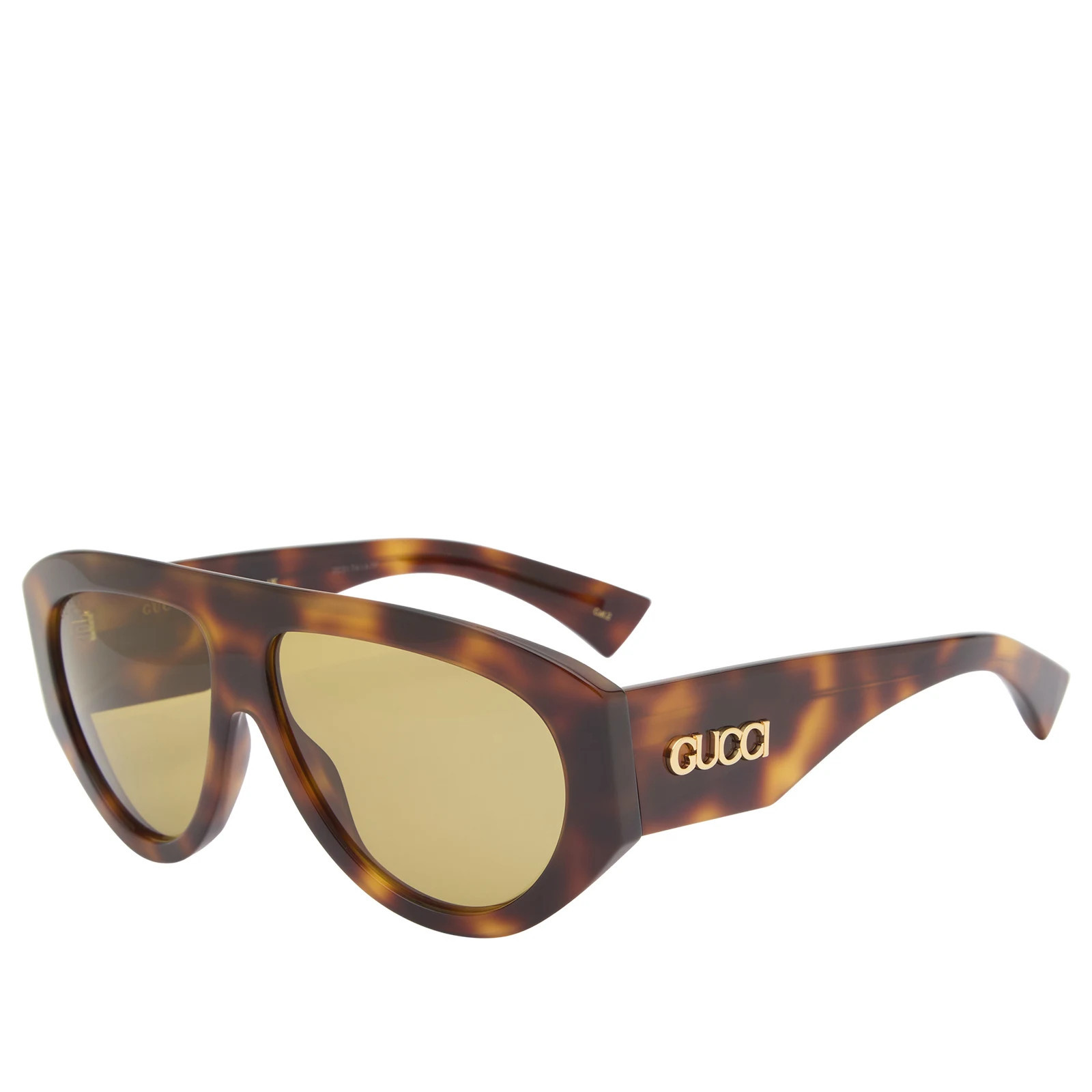 Gucci GG2128S Sunglasses in Havana/Green | END. Clothing