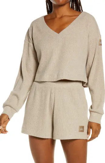 Muse Ribbed Crop Pullover | Nordstrom