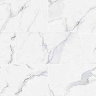 Lifeproof Salt Throne Marble 12 in. W x 23.82 in. L Luxury Vinyl Plank Flooring (23.82 sq. ft.)-I... | The Home Depot