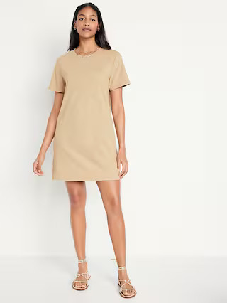 Crew-Neck Mini T-Shirt Dress | Old Navy (US)