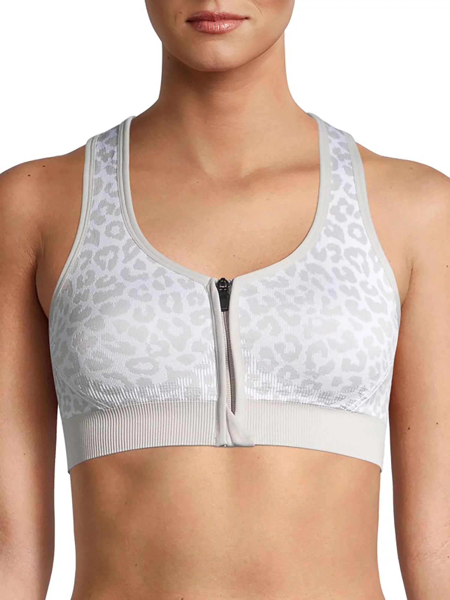 Avia Women’s Seamless Zip Front Sports Bra | Walmart (US)