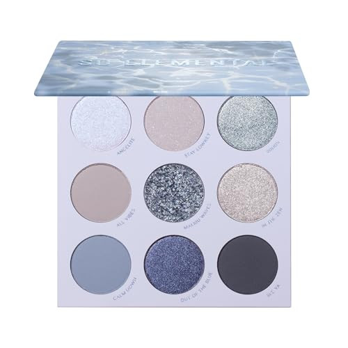 Colourpop So Elemental Eyeshadow Palette - Blue & Silver Shadow Palette with Metallic and Matte Finishes - High-Pigment Eye Makeup with a Long-Wearing Formula (0.3 oz) | Amazon (US)
