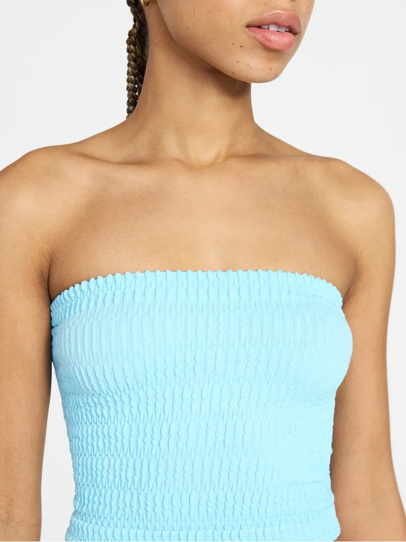 No Boundaries Seamless Textured Tube Top, Women's XXS-XXL | Walmart (US)