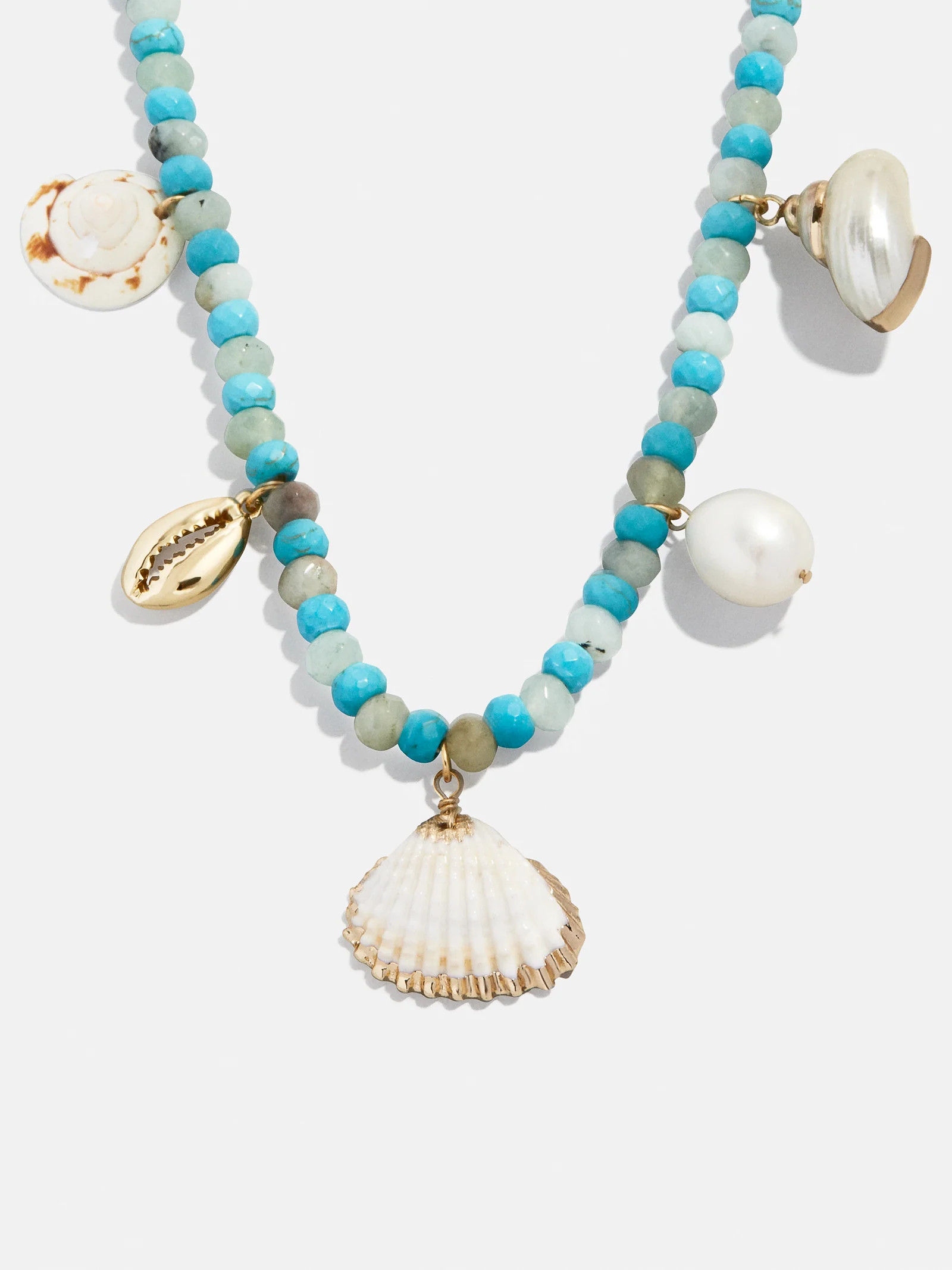 Maris Semi-Precious Necklace - White/Turquoise | BaubleBar (US)