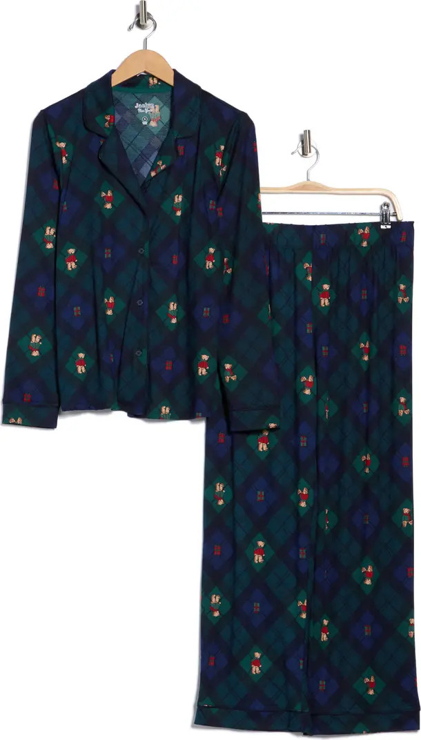 JACLYN Mom Matching Family Bear Plaid Long Sleeve Top & Pants Pajamas | Nordstromrack | Nordstrom Rack